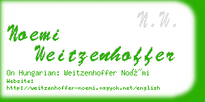 noemi weitzenhoffer business card